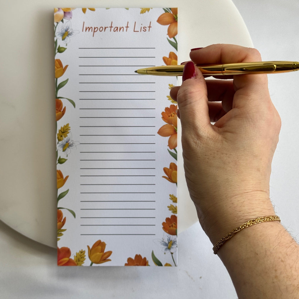 Floral Notes Pad