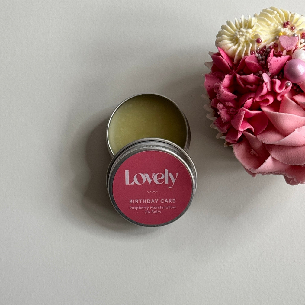 Birthday Cake Lip Balm Tin