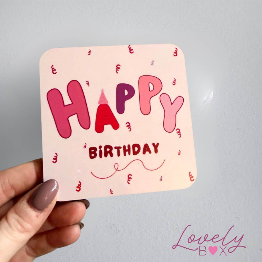 Happy Birthday Coaster